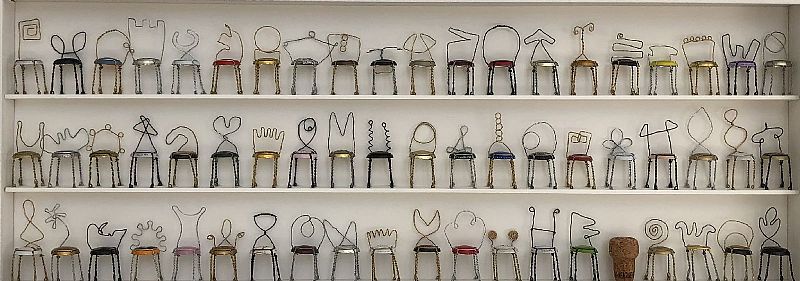 60 Champagne Chairs by Joanne Tinker