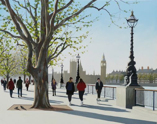 Autumn Morning, Southbank by Jo Quigley