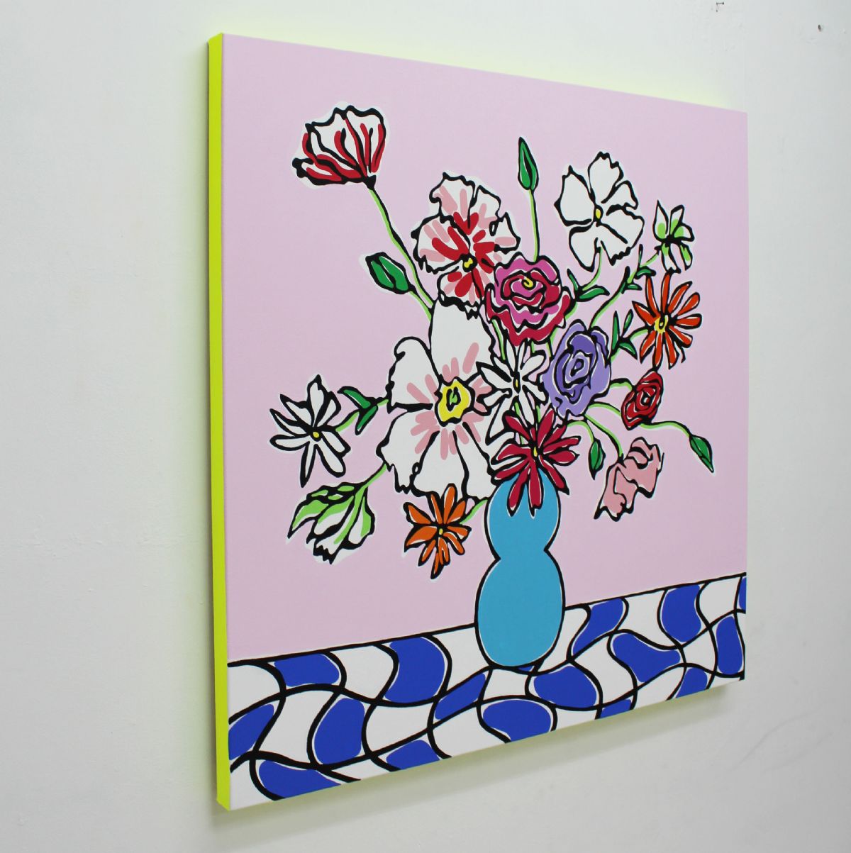 Chequerboard Pinks by Rachel Tighe