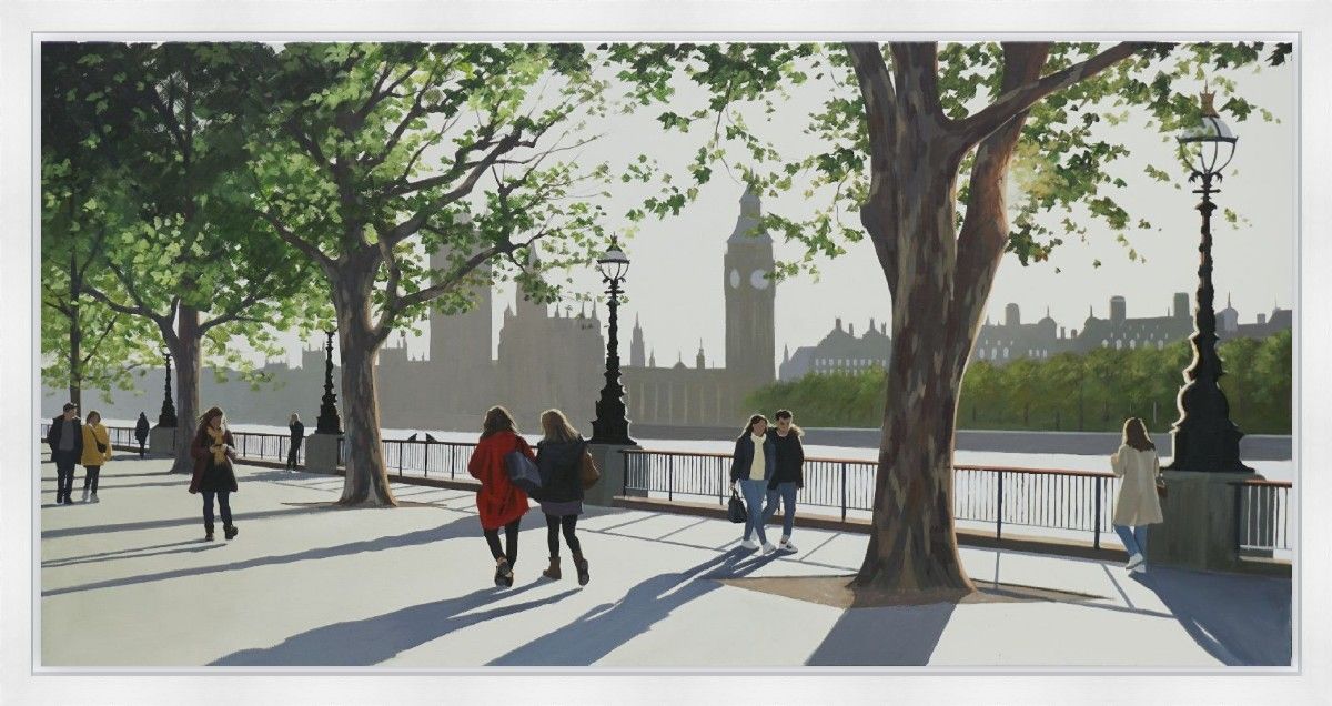 Evening Sun South Bank by Jo Quigley