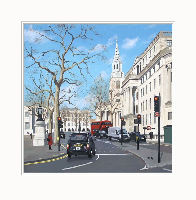 Winter's Day, St. Martin-in-the-fields by Jo Quigley