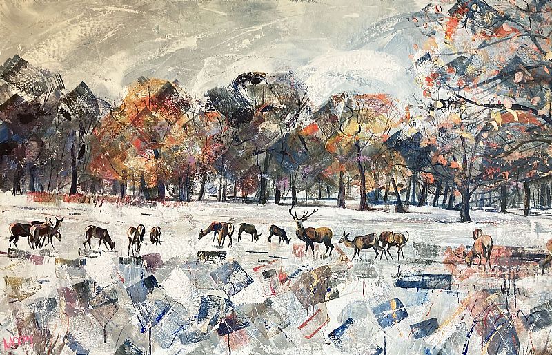 Large Winter's Landscape by Nadia Day