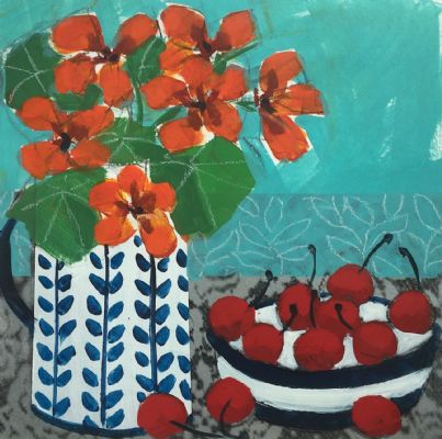 Little Nasturtiums and Cherries by Relton Marine