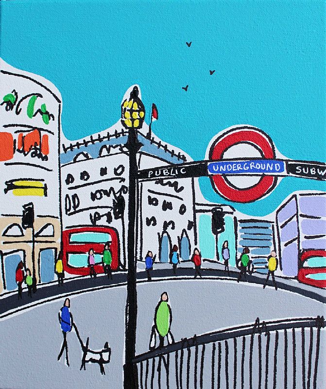 Mini Piccadilly at dusk by Rachel Tighe