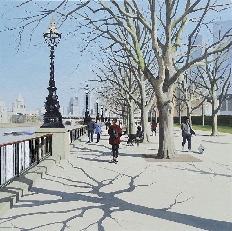 Morning Shadows Southbank by Jo Quigley