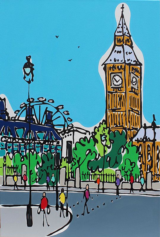 Walking  to Westminster by Rachel Tighe