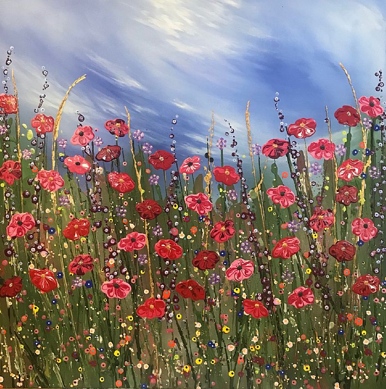 Wild Poppy Meadow by Nicky Chubb
