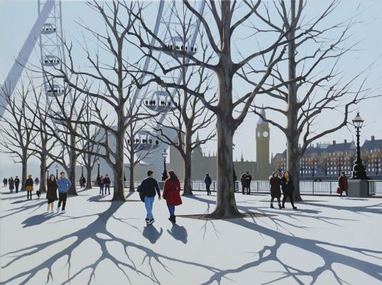 Winter Shadows Southbank by Jo Quigley